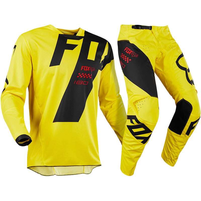 Fox Racing NEW Mx 2018 180 Mastar Yellow Black Motocross Dirt Bike Gear ...