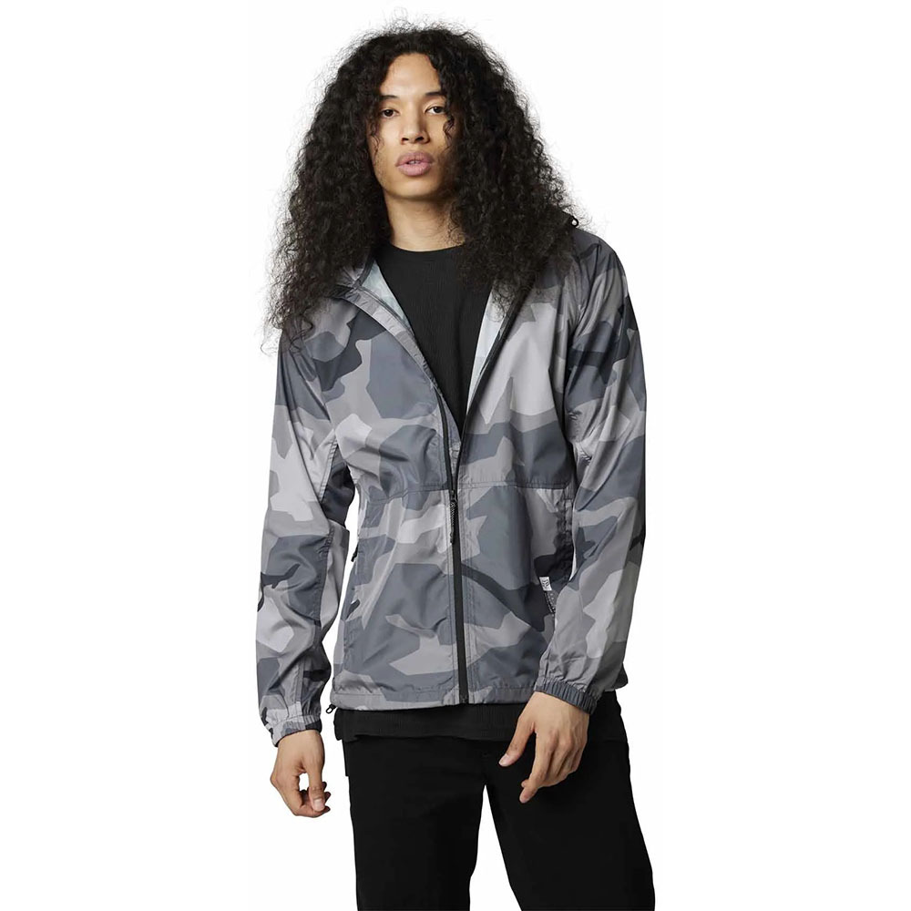 Gray on sale windbreaker jacket