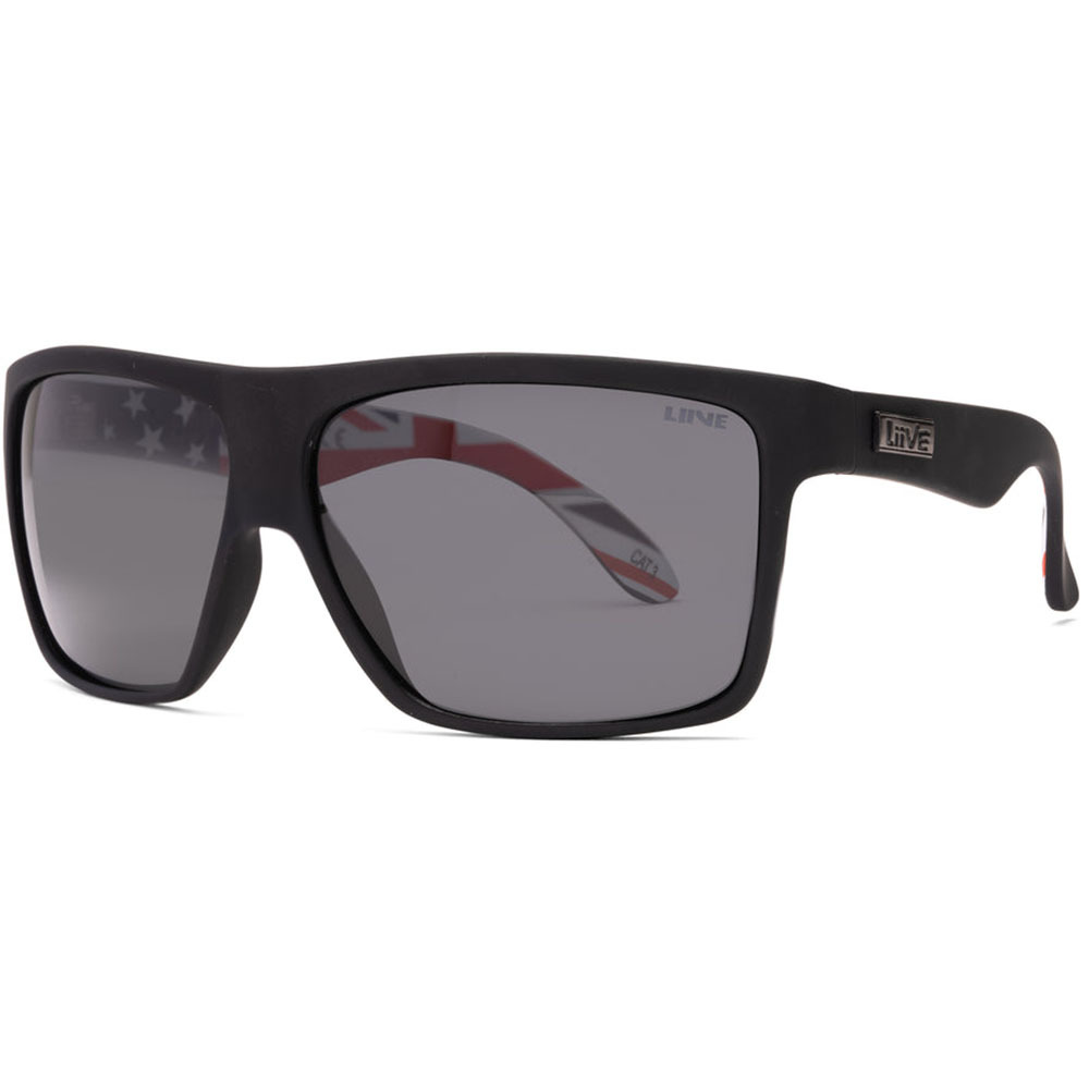 Liive Vision Hoy 4 Polar OZ Matt Black Sunglasses at MXstore