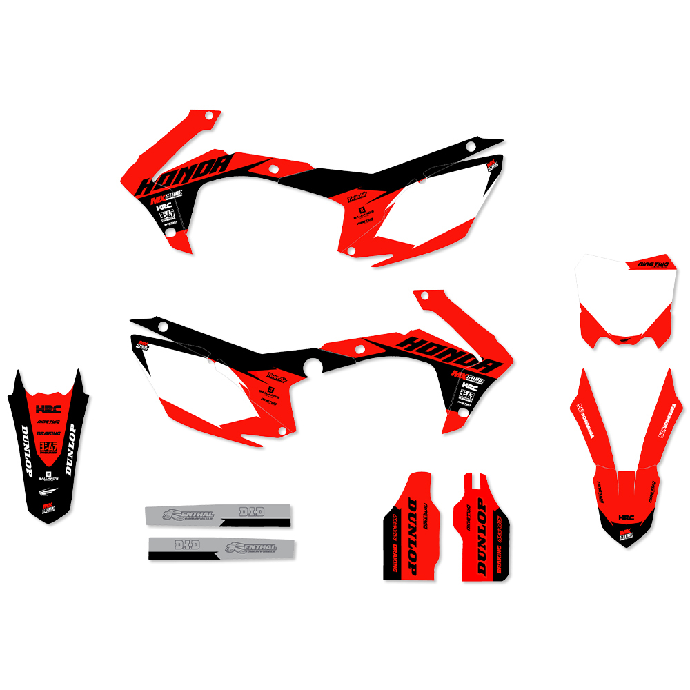 Cycra Honda CRF250R 14-17 CRF450R 13-16 Red Powerflow Plastics Kit