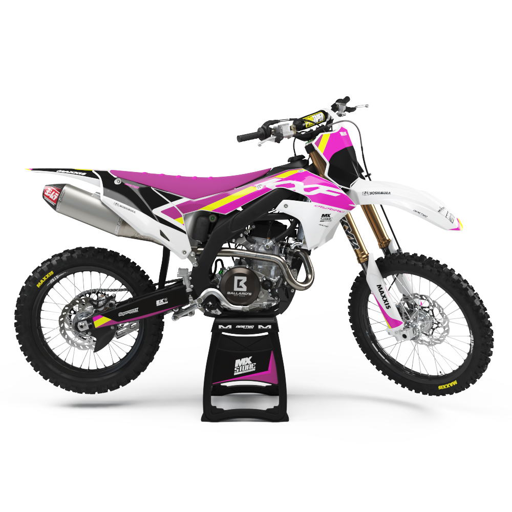 Pink kawasaki dirt deals bike