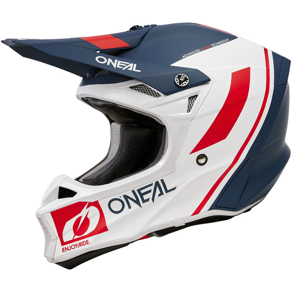 Oneal 2025 10 Series Flow Blue White Red Helmet at MXstore