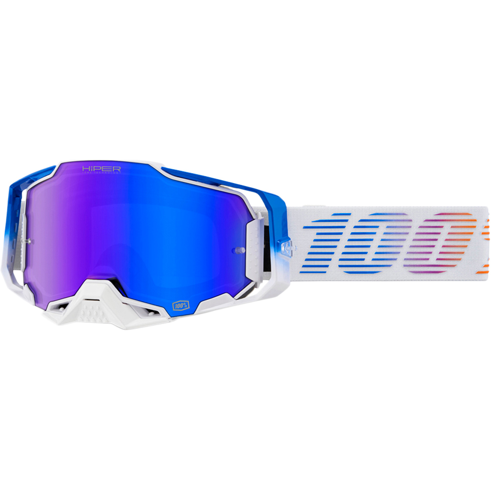 100 Percent Armega Neo Hiper Blue Mirror Goggles at MXstore