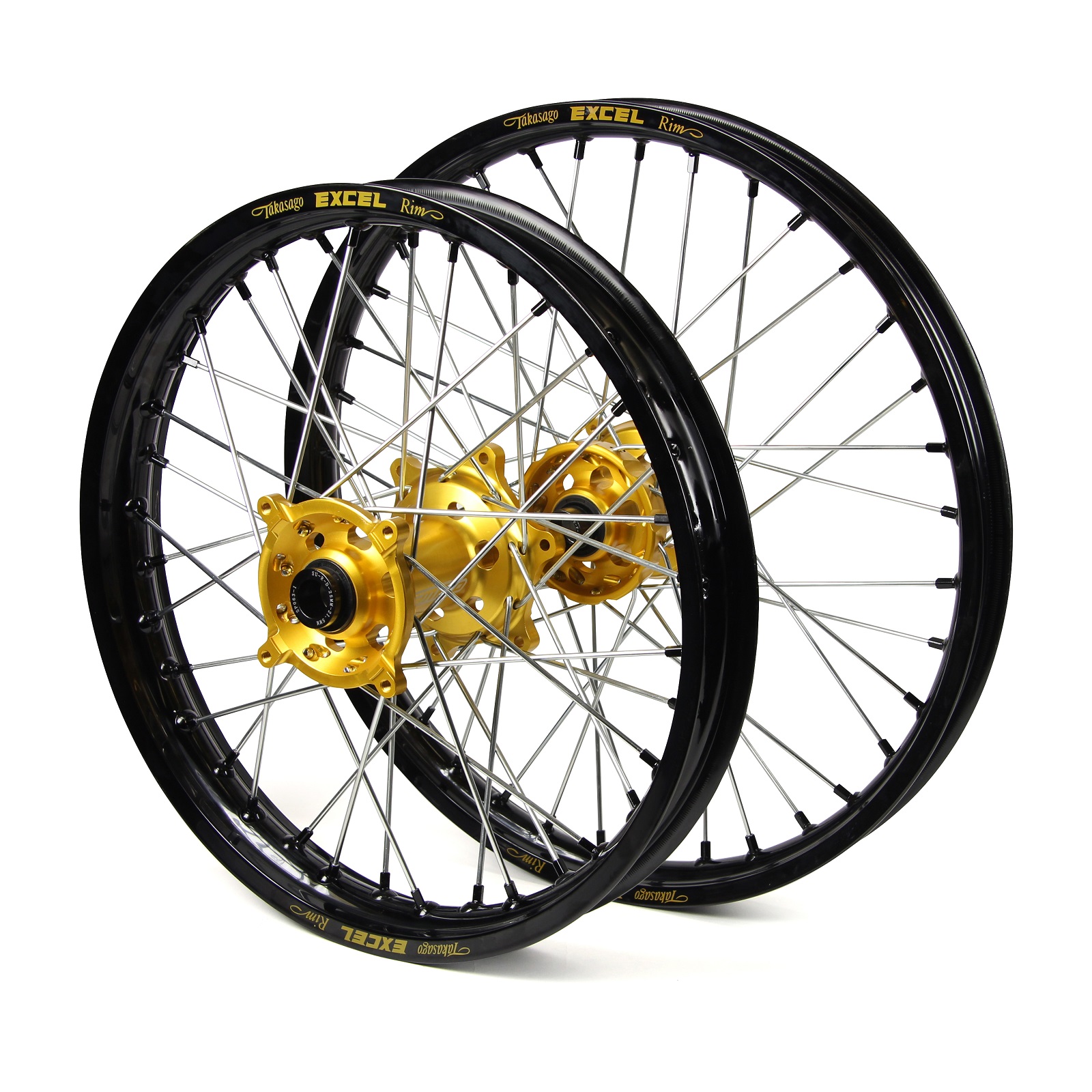 Excel NEW Suzuki RMZ 250 07-17 450 05-17 Black Rims Gold Hubs Takasago ...