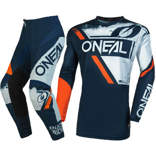 Oneal 2023 Element Shocker Blue/Orange Pants at MXstore