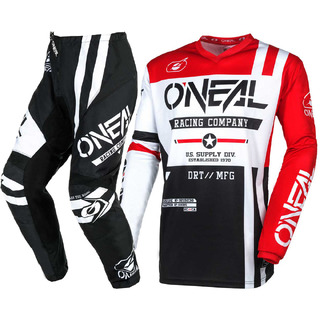 Oneal 2024 Element Warhawk Black/White Pants at MXstore