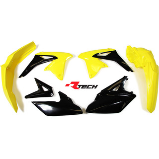 Kit plastique RACETECH couleur origine jaune/noir Suzuki RMX450Z
